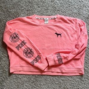 ❌SOLD❌PINK Crop Lightweight Sweatshirt